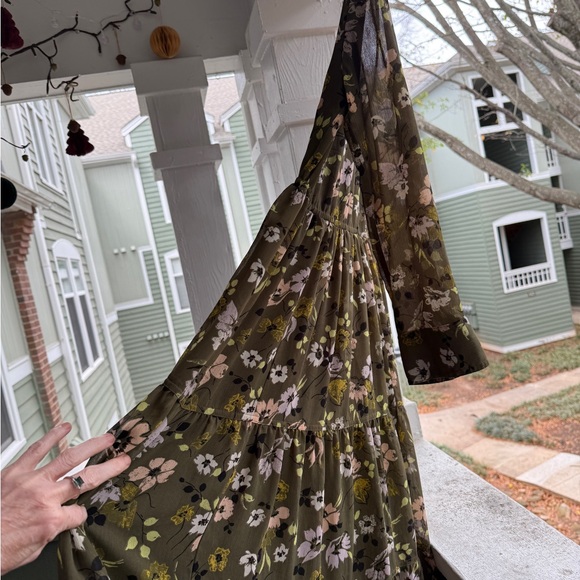 Madewell Wildblooms Cinch-Wasit Tiered Midi Dress | S - Picture 11 of 11